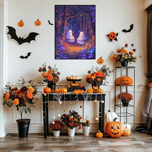 Diamond Art Kits for Adults Halloween Ghost Diamond Painting Kit 12x16 in