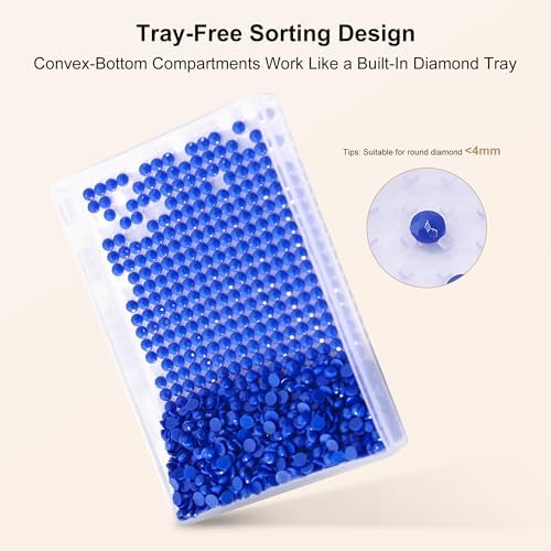 PP OPOUNT 48 PCS Diamond Art Storage for Beads Storage & Line-Up