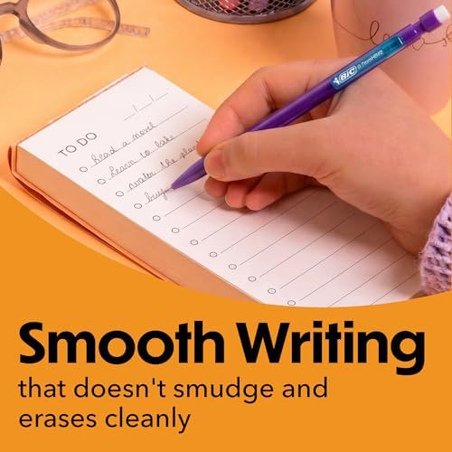 BIC Xtra Smooth Bright Edition Mechanical Pencils, 0.7 mm Medium Point, Bulk School Supplies for Students and Teachers, 40-Count Pack
