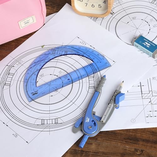 Mr. Pen- Geometry Compass and Protractor Set, 6 Inch Compass