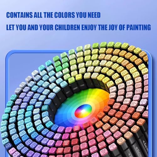 Alcohol Markers, 168 Colors Art Drawing Markers Set for Kids Adults | Dual Tip Permanent Sketch Markers, with Organizing Case