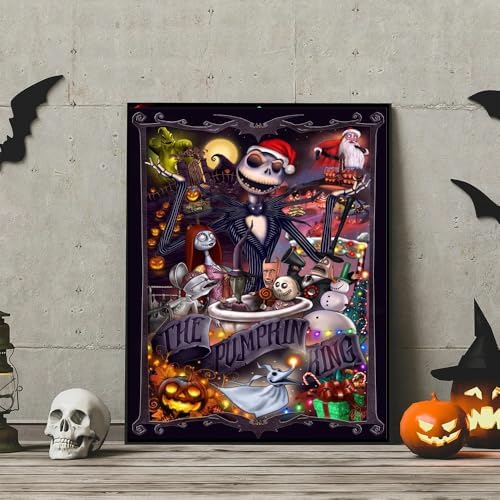 Halloween Diamond Art Kits for Adults,Diamond Painting Kits for Beginner 5D