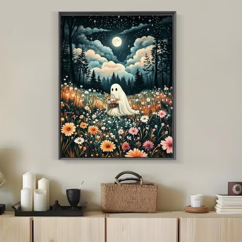 Tabszca Halloween Ghost Paint by Numbers Kit for Adults 16 X 20 Inch