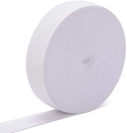 Airisoer Elastic Bands for Sewing 1 Inch x 32 Yards, White