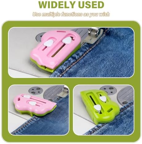 3 in 1 Magnetic Seam Guide for Sewing Machine with Seam Rippers & Needle Threader, 2026 New Multifunctional Magnetic Sewing Guide Hemmer with Scale Universal Sewing Supplies & Accessories (Green -B)