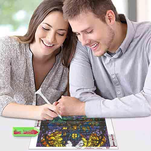 Halloween Diamond Art Kits for Adults,Diamond Painting Kits for Beginner 5D