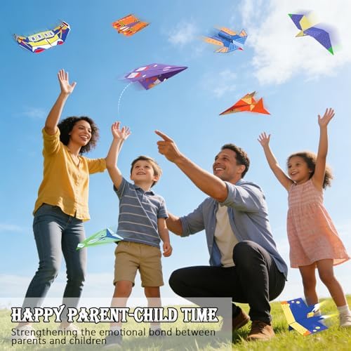 Tumwisk Paper Airplane Kit, 36-Sheet Origami Paper Airplane Book for Teens