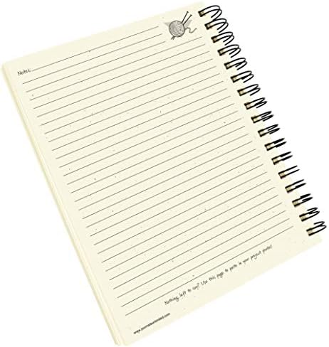 Write it Down series by Journals Unlimited, Guided Journal, Yarn It!, Knitting & Crochet Journal, Full-size 7.5"x 9", Kraft Hard Cover, Made in USA