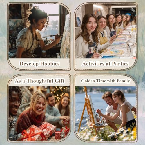 Paint by Numbers Kit for Adults Flowers, Paint by Number for Adults 16x20in