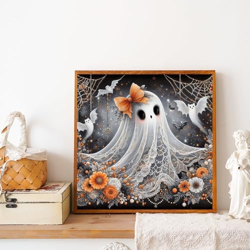 Xylogist Halloween Diamond Art Kits for Adults 14x14 Inch