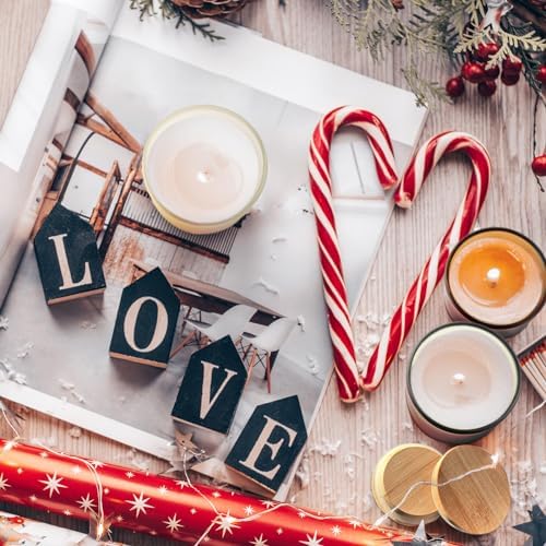 SHOWIN Thick Candle Jars for Making Candles 20 Pcs, 4 OZ Empty Jars with Wood Lids for Candle Making, Sample Container, Matte White