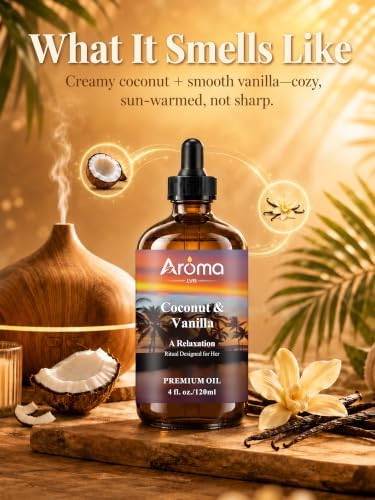 Coconut Vanilla Fragrance Oil 4 Fl Oz