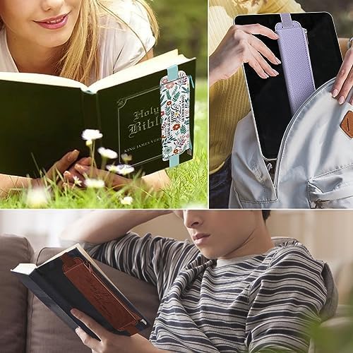 FINPAC 2-Pack Elastic Pen Holder for Notebook Leather Pen Holder