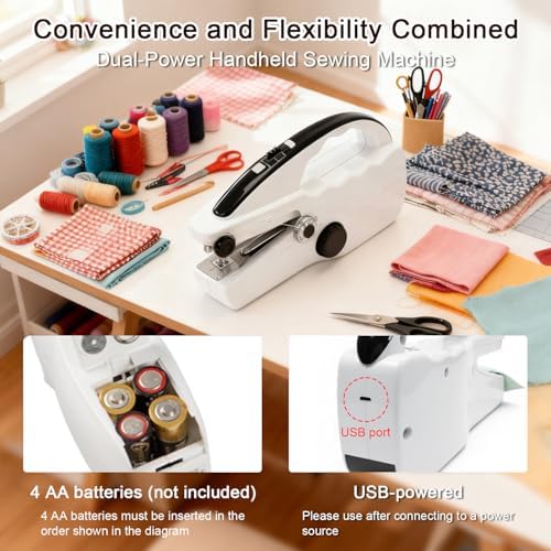 Electric Mini Portable Handheld Sewing Machine for Adults