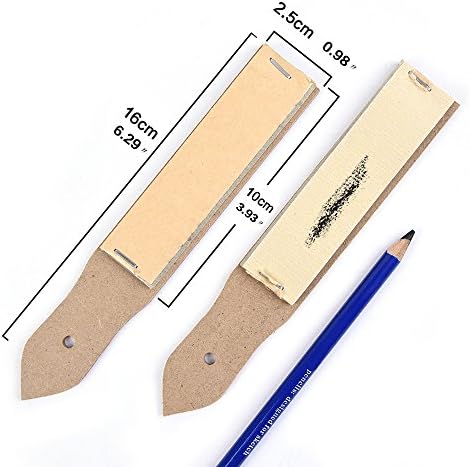 Sandpaper Sharpener - 2 Pieces Sketch Sandpaper Pencil Sharpener Lead Pointer Art Drawing Tool for Adults, Teens, Artists