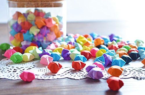 Mluchee 2340 Sheets Folding Stars Paper Strips Double Sided Lucky Colorful Stars 25 Colors Decoration Folding Paper for Thanksgiving Christmas Gifts Crafting Supplies, School Teaching, DIY Projects