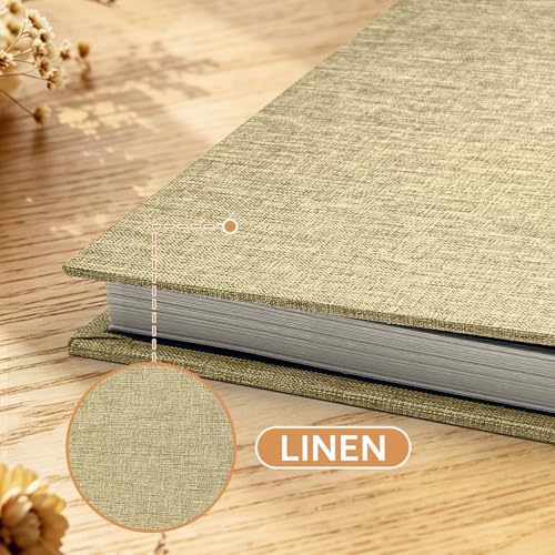 Large Photo Album 20 Sheets/ 40 Pages Self Adhesive Scrapbook Album for 4x6 5x7 8x10 Pictures DIY Photo Book as Scrapbooking Supplies, Birthday Gifts for Women Mom Wedding Baby Family Travel