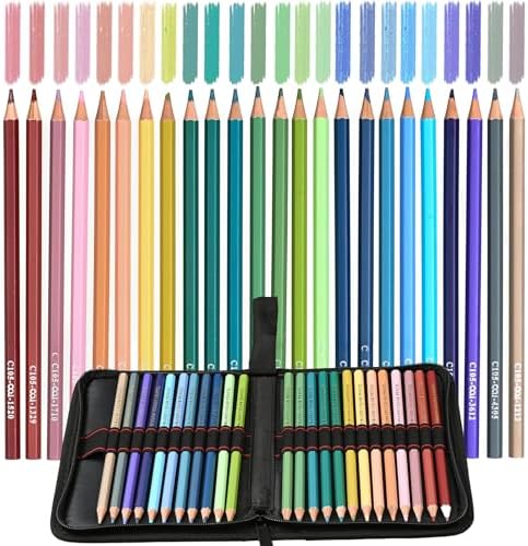 Morandi Pencils,Oil Based Wooden Morandi Colored Pencil Set for Adults Coloring Books Drawing Sketching Art Supplies