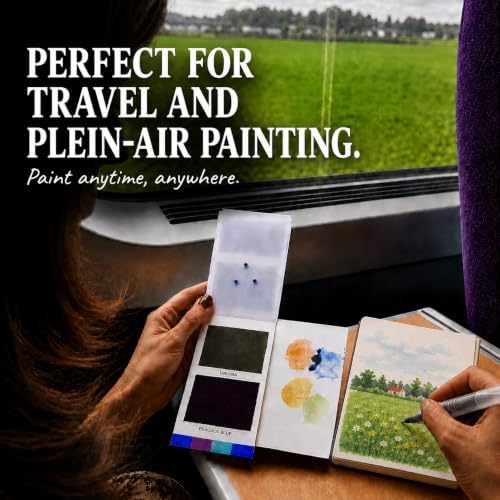 Viviva Travel Watercolor Set - Original 16 Colors, Portable Paint Set