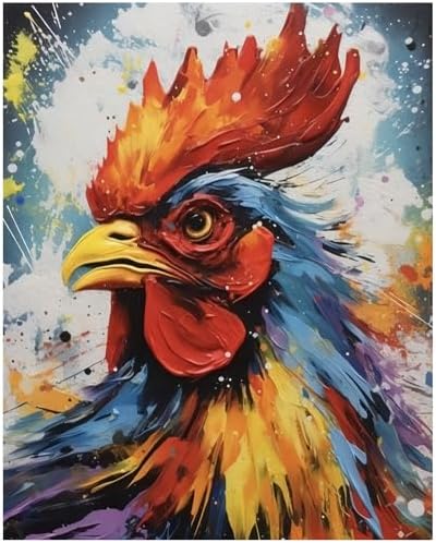 XTCIXAL Paint by Numbers Kit for Adults, Chicken - 16X20 Inch