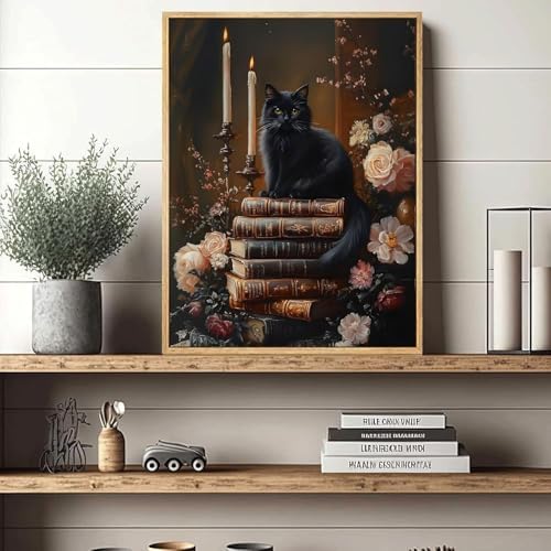EIBEILI Cat Diamond Art Kits for Adults-Diamond Painting Kits Wall Decor