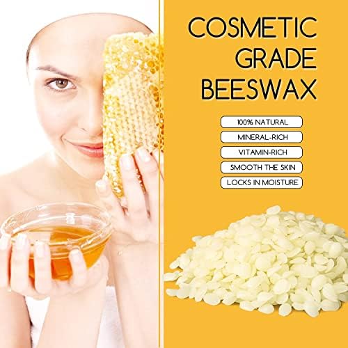TRINIDa White Beeswax Pellets 10LB, Organic White Beeswax, Beeswax for Candle Making, Body, Skin Care DIY, Lip Balm and Soap Making Supplies