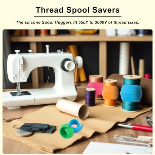22 Pcs Fabric Huggers and Magnetic Fabric Clips for Cross Stitch, Silicone Thread Spool Huggers and Needle Minder Magnet for Embroidery and Quilting, Cross Stitch Supplies and Accessories