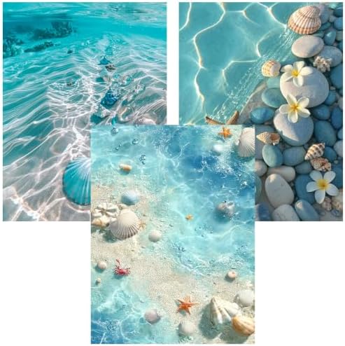 Benjenes 3Pack Diamond Art Kits for Adults, Ocean Diamond Painting Kits