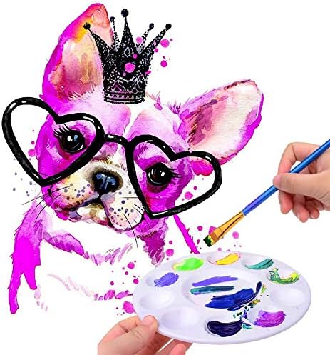 Hulameda 12pcs Paint Tray Palettes,Plastic Paint Pallets for Kids to Paints | Paint Palette for Students to Painting on School Project or Art Class