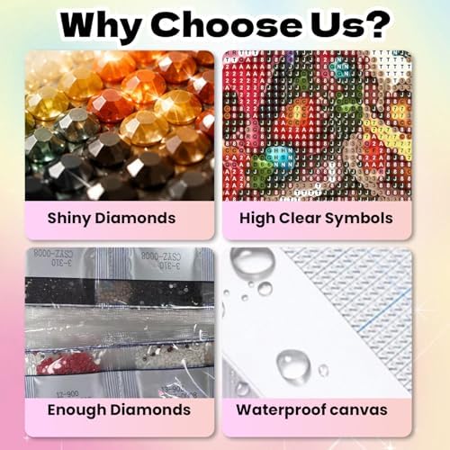 Dragon Diamond Art Kits for Adults, Diamond Painting Kit 12×16 inch
