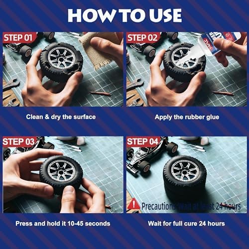 Rubbe Glue, Super Glue for Rubber 40g