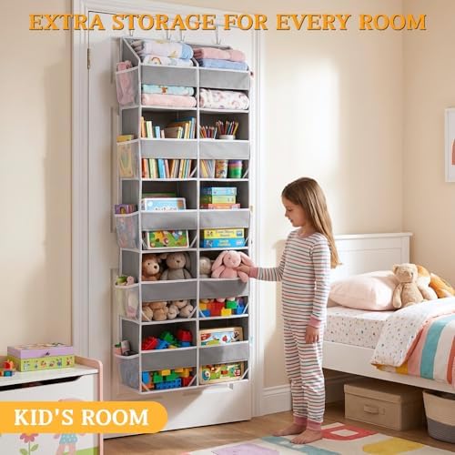 Ofiray-home 5-Tier Over Door Organizer, 10-Compartment Wide Storage Rack
