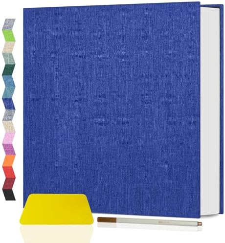 Popotop Photo Album Self Adhesive Scrapbook Album for 4x6 5x7 8x10 Pictures DIY Photo Book as Scrapbooking Supplies Kits, Birthday Gifts for Women Mom Wedding Baby Family Travel