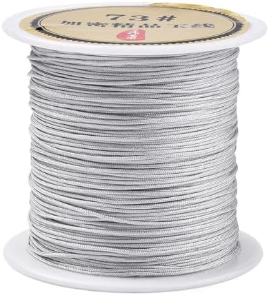 Elecrelive 43 Yards Nylon String Gray Nylon Cord Nylon Beading Thread