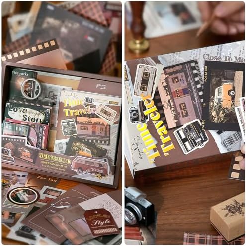 Scrapbook Supplies Kit, Vintage Junk journaling Supplies, Scrapbooking Kit
