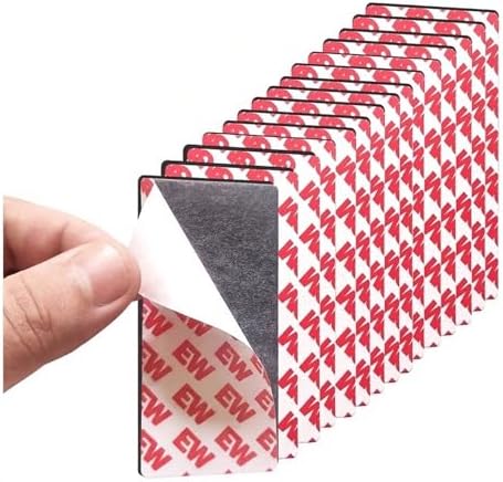 Magnetic Tape 2x4 Inch 15 Pack, Strong Adhesive Magnets for Crafts