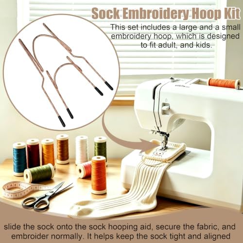 Sock Hoop Fits Embroidery Machine , Sock Embroidery Hoop Kit