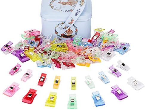 Sewing Fabric Clips with Tin Box,Sewing Notions for Quilting Supplies