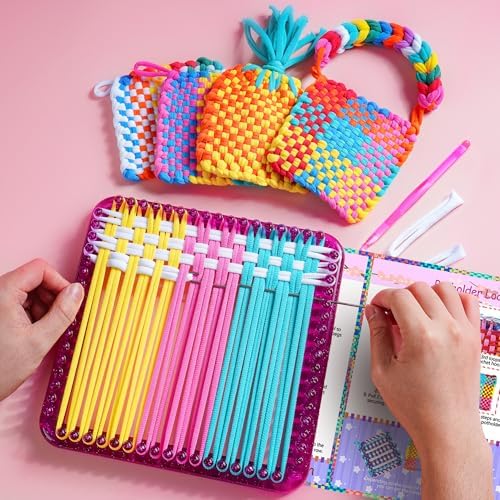 REENLIV Upgraded Weaving Loom Kit Toys for Kids & Adults, DIY Arts & Crafts