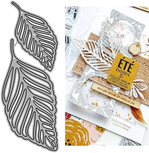 Hollow Feather Metal Cutting Dies for Card Making