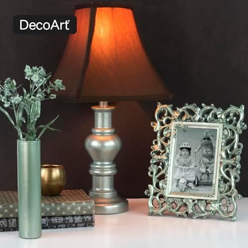 DecoArt Americana Dazzling Metallics Acrylic Paint Set – Starter Set, 9 Bottles (2 fl oz) – Craft Metallic Paints for Canvas, Wood & DIY Projects