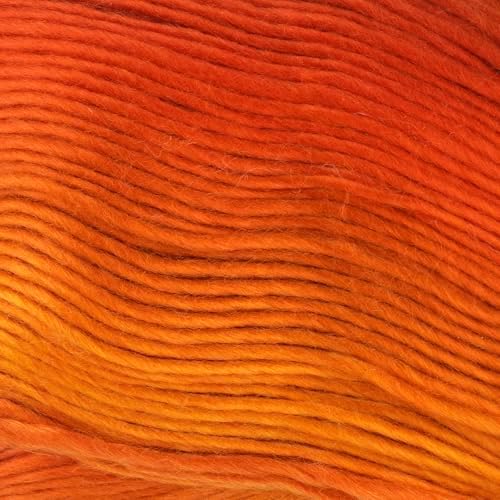 Loops & Threads Facets Yarn - Yarn for Knitting, Crochet, Weaving, and Arts & Crafts - Flame, Acrylic, 3.5 oz