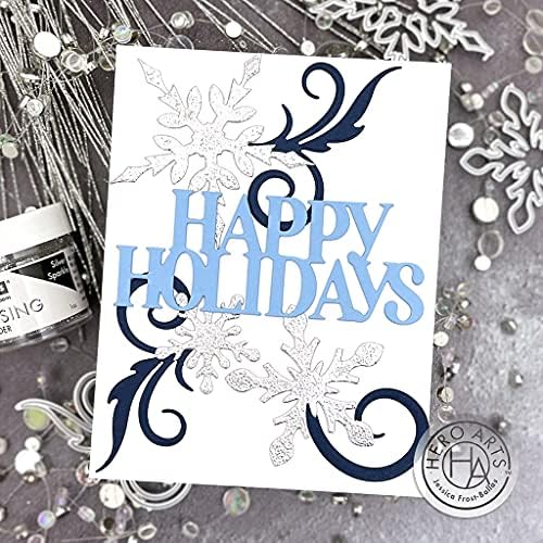 Hero Arts DI915 Fancy Dies, Large Snowflakes and Swirls