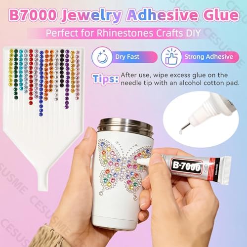 28000 Pcs Color Rhinestones Bedazzling Kit, Black Resin Gems for Crafts