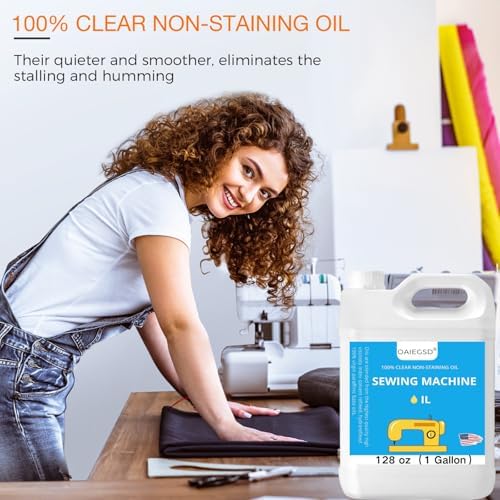 128oz Fine Light Sewing Machine Oil and Lubricant, Clear & Odorless