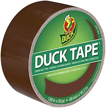 Duck Brand 1304965 Color Duct Tape, Single Roll, Brown, 60 Foot