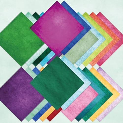 Colored Theme Scrapbooking Paper Supplies for DIY Album Colorful Scrapbook, Hand Account, Greeting Card Making Background Decorative Craft Paper 6"x 6"