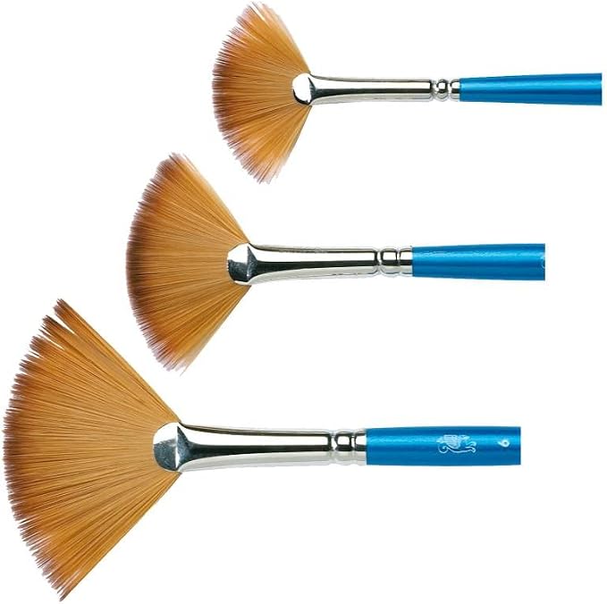 Winsor & Newton Cotman Brush Set, 5-Piece, Round, Rigger, Fan & Angle