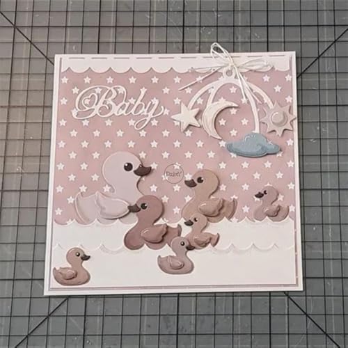 Patchwork Moon Cloud Star Hanging Basket Metal Cutting Dies for Card Making