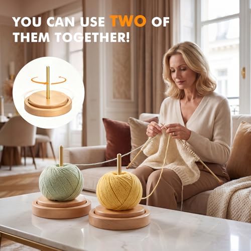 Yarn Holder for Crocheting & Knitting, Knitting Crocheting Accessory Gift